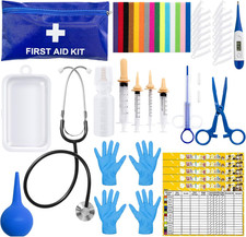 52Pcs Puppy Whelping Kit, Newborn Pets Whelping Supplies with 4 Puppy Feeding Tu picture