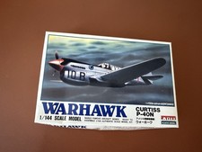 Vintage ARII Warhawk Curtiss P-40N  Airplane Model Kit  1/144 Scale 8861 picture