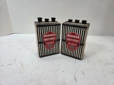 Lot of 2 Antique Burgess original battery Z30NX 45v for old radios restorations picture