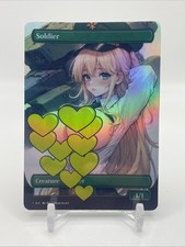 MTG Soldier Token Foil waifu fanart Style EDH Playtest Commander picture
