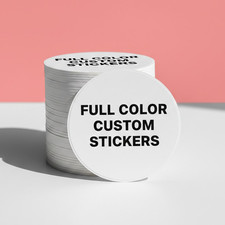 Custom Printed Business Logo Stickers Waterproof Vinyl Die Cut Labels picture