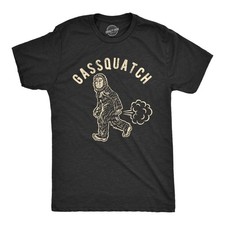 Mens Gassquatch T Shirt Funny Fart Sasquatch Bigfoot Sarcastic Graphic Tee picture