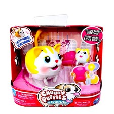 Chubby Puppies And Friends Yellow Tabby Shorthair Walking Cat Figure 2016 Toy 4+ picture