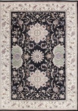 Oriental area rug 10 x 14 Ft Black INdo JaipurWool Fine Quality New Knotted Fine picture