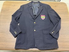 Vintage Yale Silliman College Men’s Black Blazer - Deansgate Co-Op - 46R picture