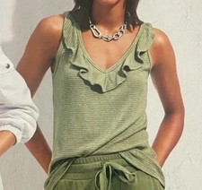 Cabi Wink Tank #6143 Green Stripe XS - XL Was $86 picture