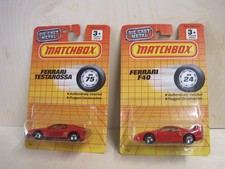 Vintage 1993 Matchbox Ferrari F40 & Testarossa Red Motor City MB--24 MB 75 1:64  picture