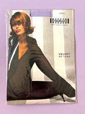 Vintage Wolford Velvet De Luxe Tights Small Violet 50 Den NOS Austria 10687 picture