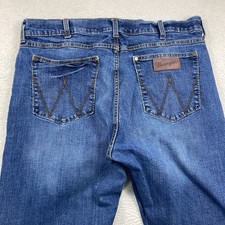 Wrangler Retro Jeans Men 38x34 Blue Slim Straight Stretch Denim 10WLT88BZ picture