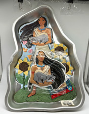 Vintage Wilton Disney Pocahontas Cake Pan 1995 Stock 2105-3700 Meeko Insert Pape picture