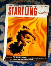 STARTLING STORIES Oct. 1953 Schomburg-c, Beast From 20.000 Fathoms Film Review picture