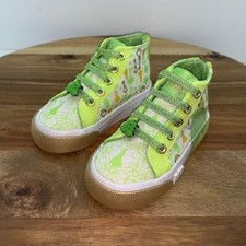 Disney Ground Up Princess and the Frog Tiana Hightop Side Zip Baby Shoes Size 6 picture
