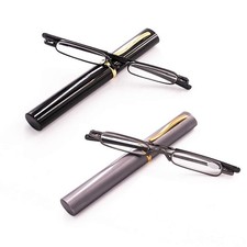 Viseng 2 Pack Slim Mini Metal Reading Glasses Compact Lightweight Portable Re... picture
