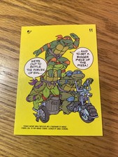 1989 Topps Teenage Mutant Ninja Turtles Sticker Card-11 picture