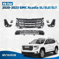 For 2020-2023 GMC Acadia Front Bumper Cover Assembly kit Grille Set 6 Pcs picture