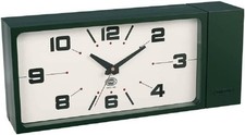 1-Day Ship DULTON Double Face Wall Clock Green Rectangle H21-0362DGN Silent picture