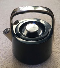 Caraway 2 QT Whistling Tea Kettle Stainless Steel Navy Blue no box picture
