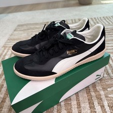 PUMA Super Liga Og Retro Lace Up Mens Black, White Sneakers Shoes Size 10 356999 picture