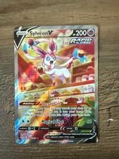 Sylveon V (Alternate Full Art) 184/203 SWSH07: Evolving Skies Holo picture