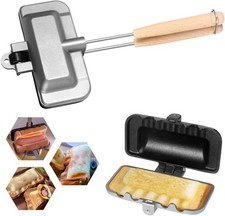 4w1h Sandwich Maker – Stove Top Hot Dog & Black & Silver, & Silver picture
