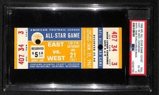 1966 AFL All Star Game Full Ticket East vs. West RARE PSA/DNA EX-MT-6 205899 picture