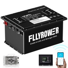 48V 105Ah Golf Cart LiFePO4 Lithium Battery 15000+ Cycle 200A BMS + 20A Charger picture
