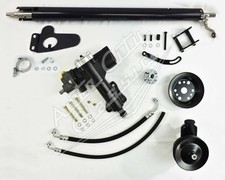 1957 Chevrolet power steering kit side mount add shortened column jacket picture