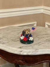 Byers Choice Patriotic Dog - Repurposed for Patriotic Holidays  Precious picture