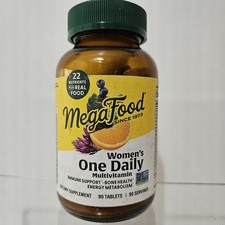 MegaFood Women's One Daily Multivitamin Immune Bone Health 90 Tablets Exp 01/28 picture