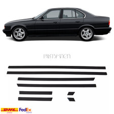 Body Side Moulding Trim Set 8 Pcs For BMW E34 Sedan 1987-1996 Model Year picture