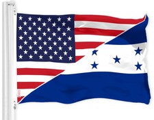 G128 Honduras USA Friendship Flag 3x5 Ft Printed 150D Polyester Specialty Flag picture