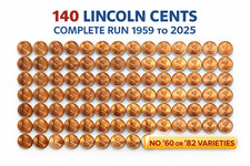 1959-2025 BU Lincoln cent set of coins: (140 Coins) Beautiful coins HARD 2 FIND picture