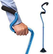 StrongArm Comfort Walking Cane w/ Self Standing Base Lightweight + Adjustable picture