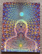 Alex Grey ECSTASY Holographic Foil Art Print S/# 136/250 wCOA Tool Poster Artist picture
