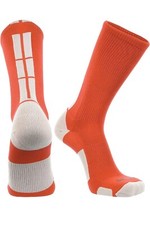 TCK Sports Athletic Socks Orange White 55 Pairs M L XL multi sport wholesale picture