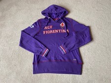 Vintage ACF Fiorentina Sweatshirt Lotto Purple Hoodie Womens Medium Football Y2K picture