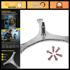 Washer Flange Shaft Assembly + 6 Spider Hex Bolts for Samsung Washers - Replaces picture