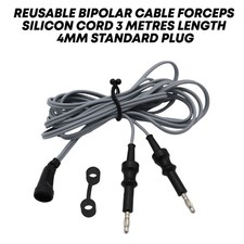 Bipolar Forceps Cable US Connector 2 Pin 4mm Standard Plug 3 Meter Reusable Cord picture