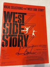 Leonard Bernstein Hand Signed West Side Story Songbook picture