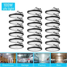 20Pack UFO Led High Bay Light 100W Commercial Industrial Shop Gym Led Shop Light picture