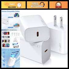 60W USB C Charger Block 3-Pack, Fast Charging for iPhone 18/17/16/15, iPad Pro/A picture