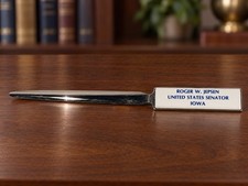 VINTAGE ROGER W JEPSEN US SENATOR IOWA LETTER OPENER POLITICAL MEMORABILIA IA picture