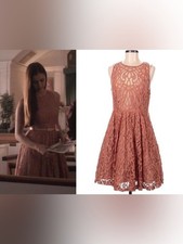 ASO Plenty Tracy Reese Elena Gilbert THE VAMPIRE DIARIES Mariposa Lace Dress 8 picture