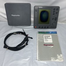 Raymarine SL72+ Monochrome Pathfinder Radar Display E52028 w/ Sun Cover & Manual picture