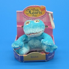 Only Hearts Pets  - Ribbit the Sparkling Teal Frog - New in Box picture