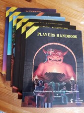 AD&D Core Rulebooks — PHB DMG MM FF DD — (D&D, lot of 6 books, softcover) picture