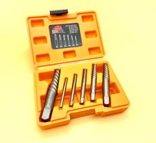 6 Pc Spiral Easy Out Set Round Screw Extractor Drill Hog® Lifetime Warranty picture