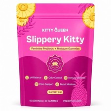 Kitty Queen Slippery Kitty Feminine Probiotic Moisture Gummies Pineapple picture