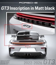 New Genuine Porsche GT3 Script Rear Badge In Black 992 GT3 992-853-675-G-OK1 picture