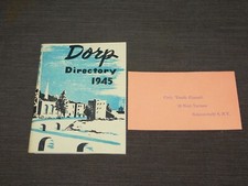 VINTAGE 1945 SCHENECTADY DORP DIRECTORY  BOOKLET picture